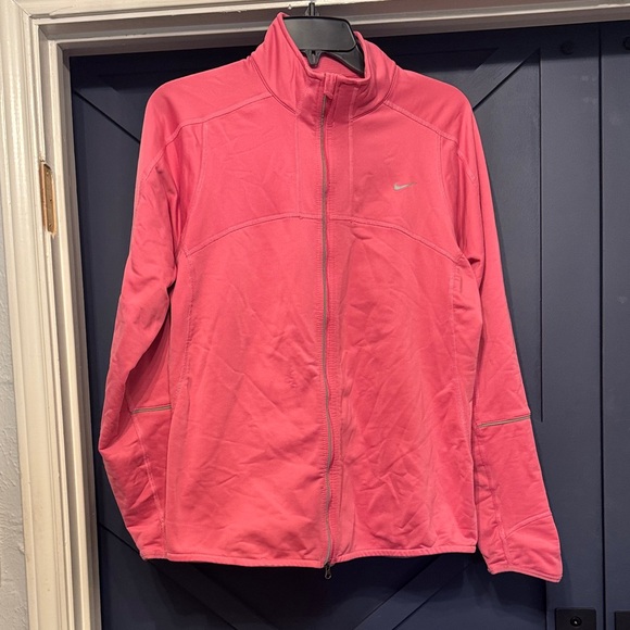 Nike Women's Pink Fleece Running Jacket - Picture 1 of 7